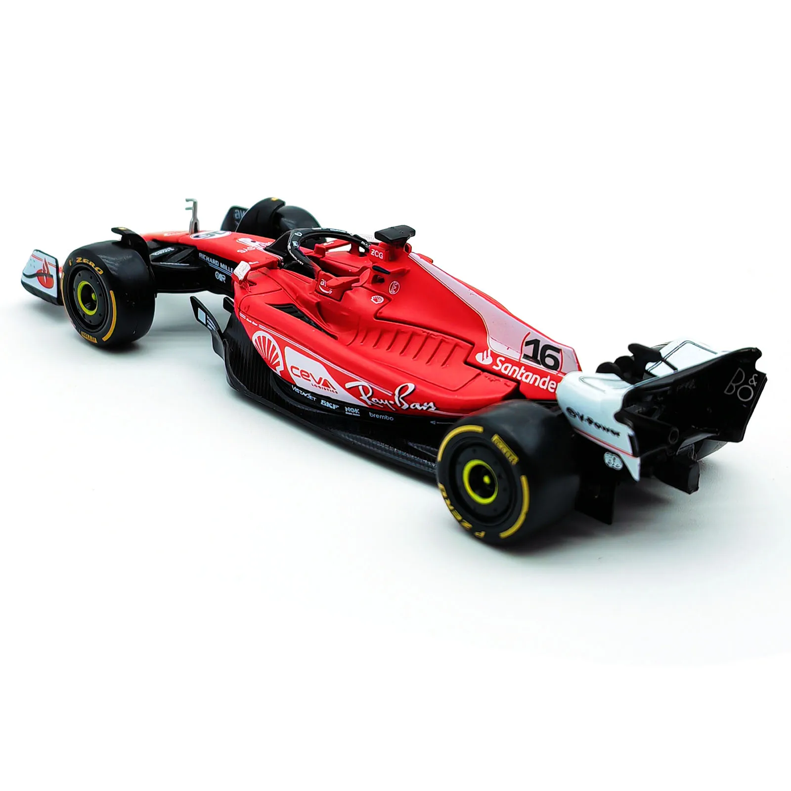 Bburago 1:43 2023 Ferrari SF23 Las Vegas #16 #55 F1 Racing Formula Car Static Simulation Diecast Alloy Model Car 2