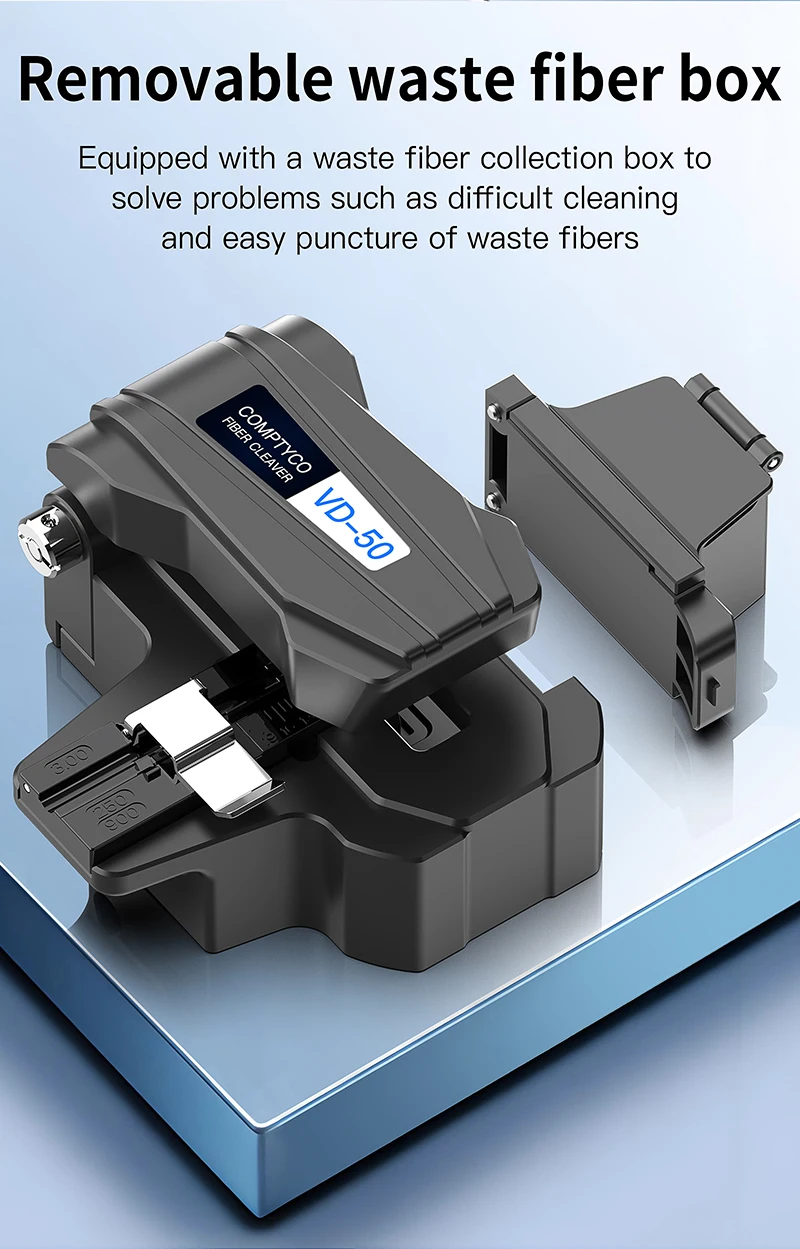 VD-50 Fiber Cleaver High Precision Optical Fiber Cutter FTTH Tool One-step Fiber