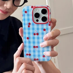 Stylish Blue Checkered Grid Pattern Phone Case - Samsung S20 Plus (TTK - 317TK3A1)
