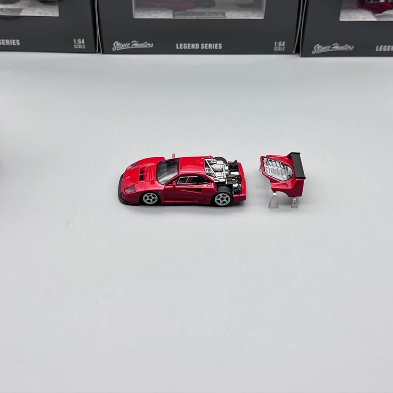 SH v sklad 1:64 F40 LM otevírat kapuce tlakově litý diorama auto modelka sbírání miniaturní carros hraček postavení hunters