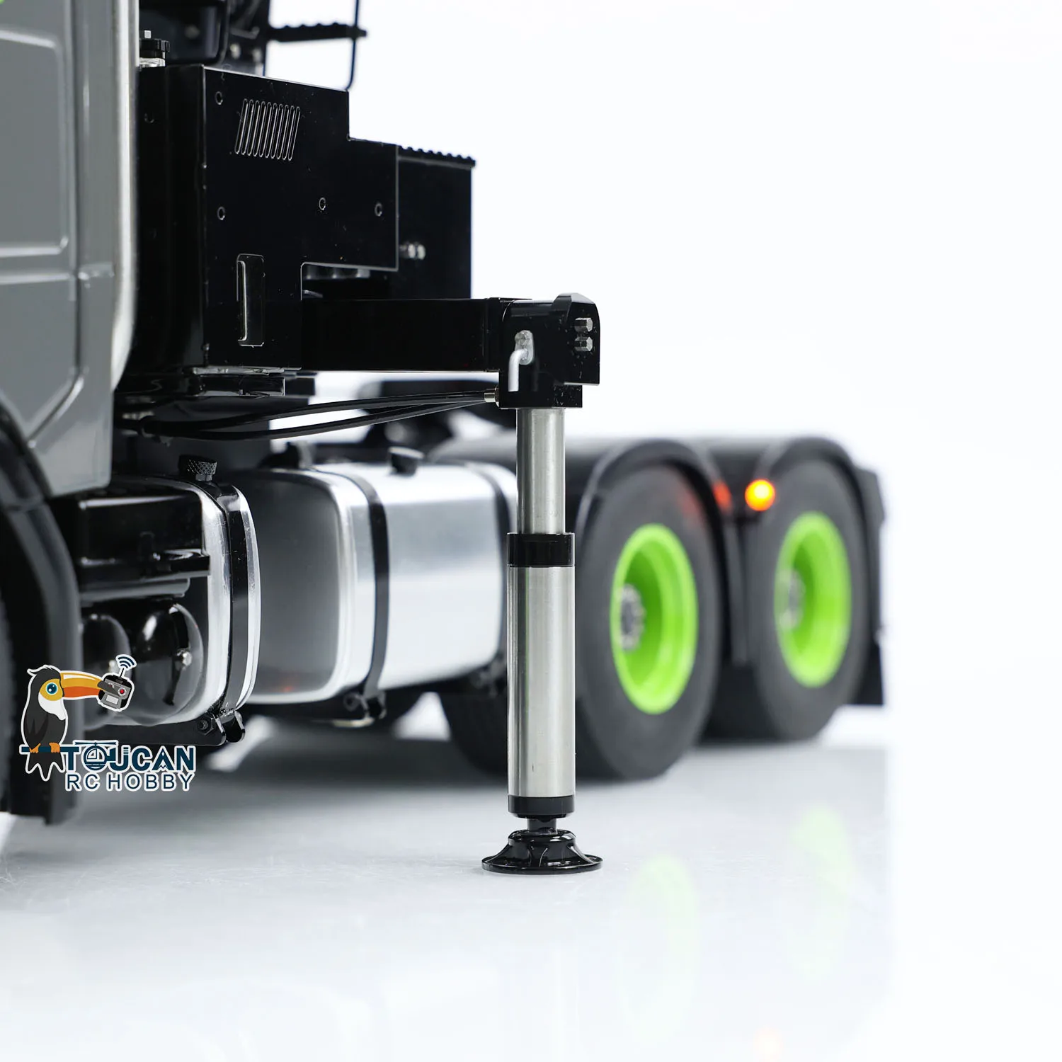 Toucan Customized Lesu Metal 6X6 Chassis 1/14 RC Tractor Truck 770S Hydraulic Crane DIY Lorry W/ Sound Light System Toy Model 6