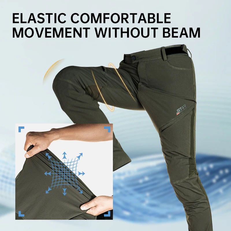 스타 필드 나이트 남성용 오토바이 라이딩 팬츠 CE 보호 장비 액세서리가 포함된 여름 통기성 속건성 바지