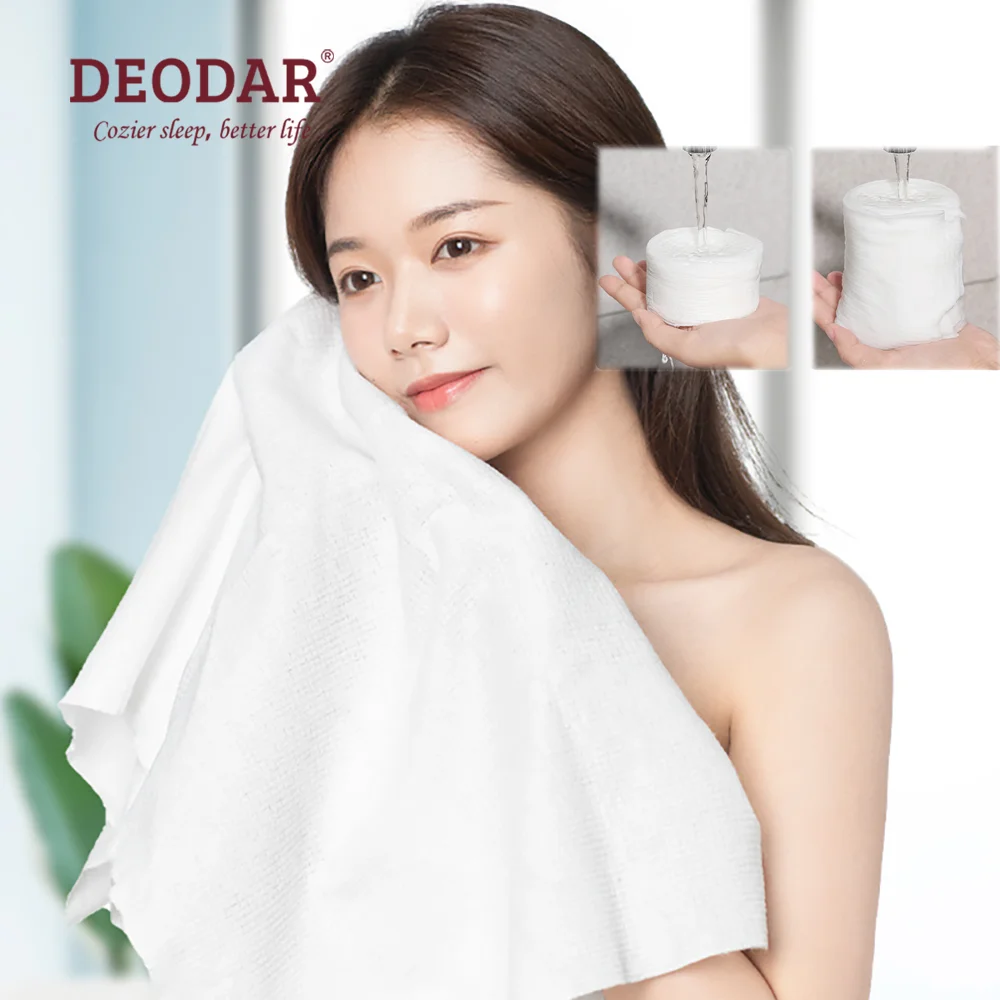 Deodar 10pcs Disposable Bath Towel Compressed Towel Non woven Bath