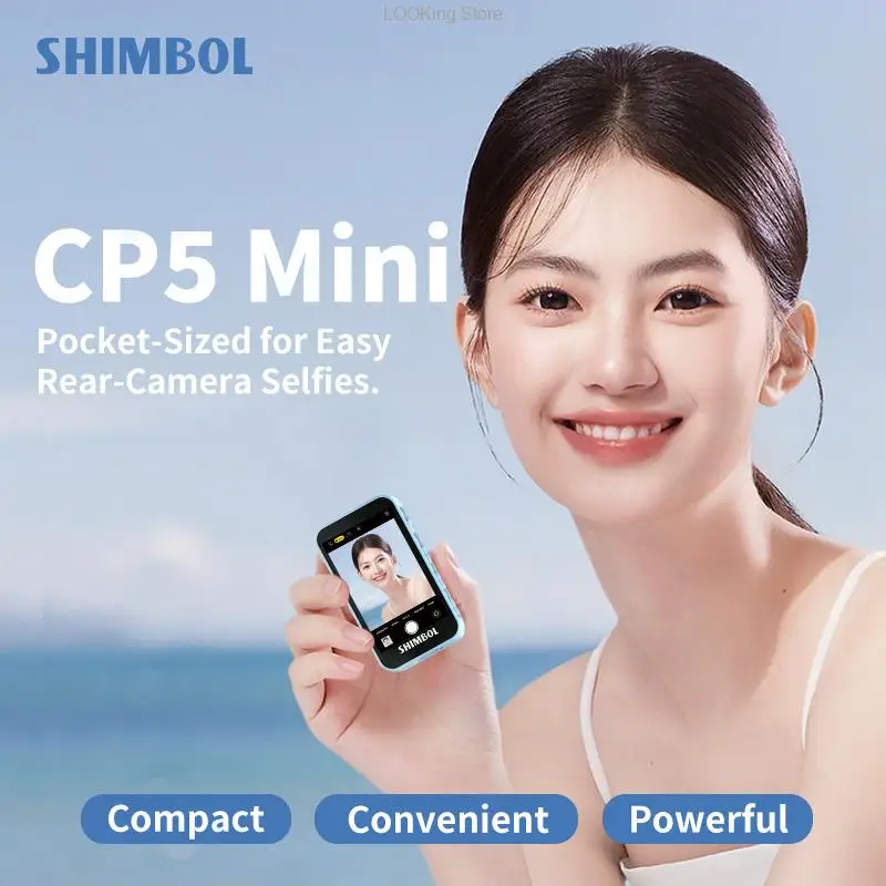 Shimbol CP5 ミニ電話 Selfie モニター 1080p フル HD Selfie