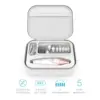 Enrichment PureNails Luxe Rechargeable Manicure Set - 12-Piece Cordless Electric Nail Drill with 9 Nail Attachments, 3 Speeds an 2