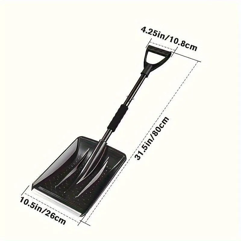 Large-Capacity Lightweight Aluminum Portable Snow Shovel Parent-Child Playing Snow Shovel Shovel for Garden Car Camping snow shovel