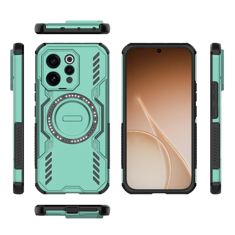 ELVEV Magnetic Wing Shielo Case - Hard PC + Soft TPU Wireless Charging Cover