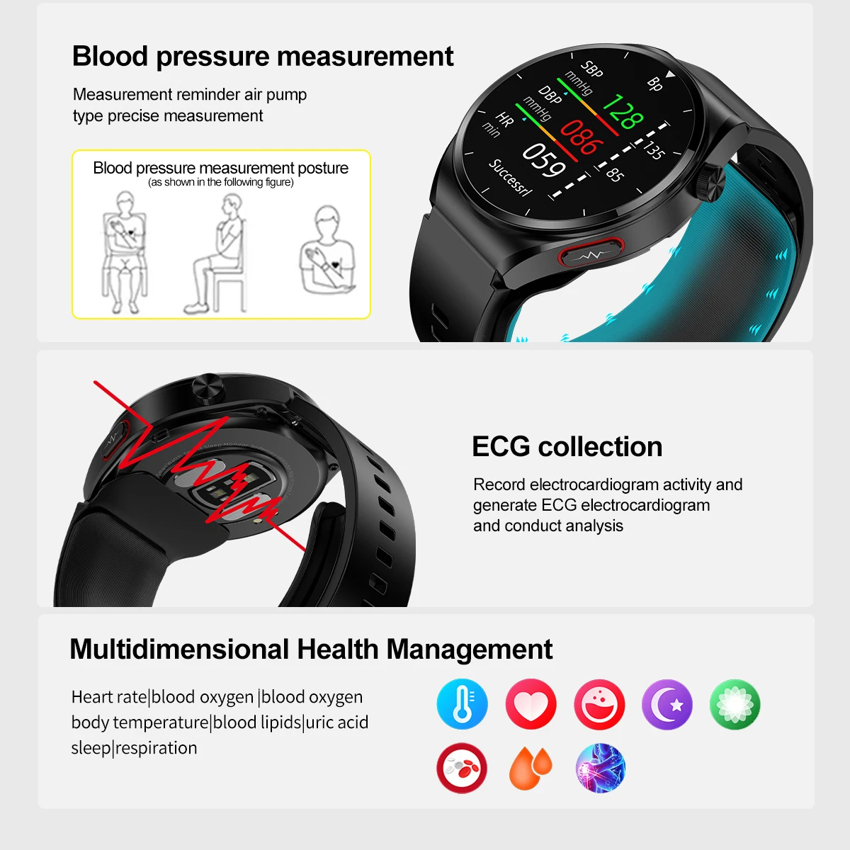 For huawei GT 2025 New Air Pump Smart Watch Health Watch Heart