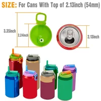 Soda Lid Cover With Straws 4