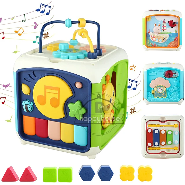 Compra online de Brinquedo educativo infantil para bebês, meninos e meninas  de 1 a 2 3 4 anos, jogo educativo musical para crianças