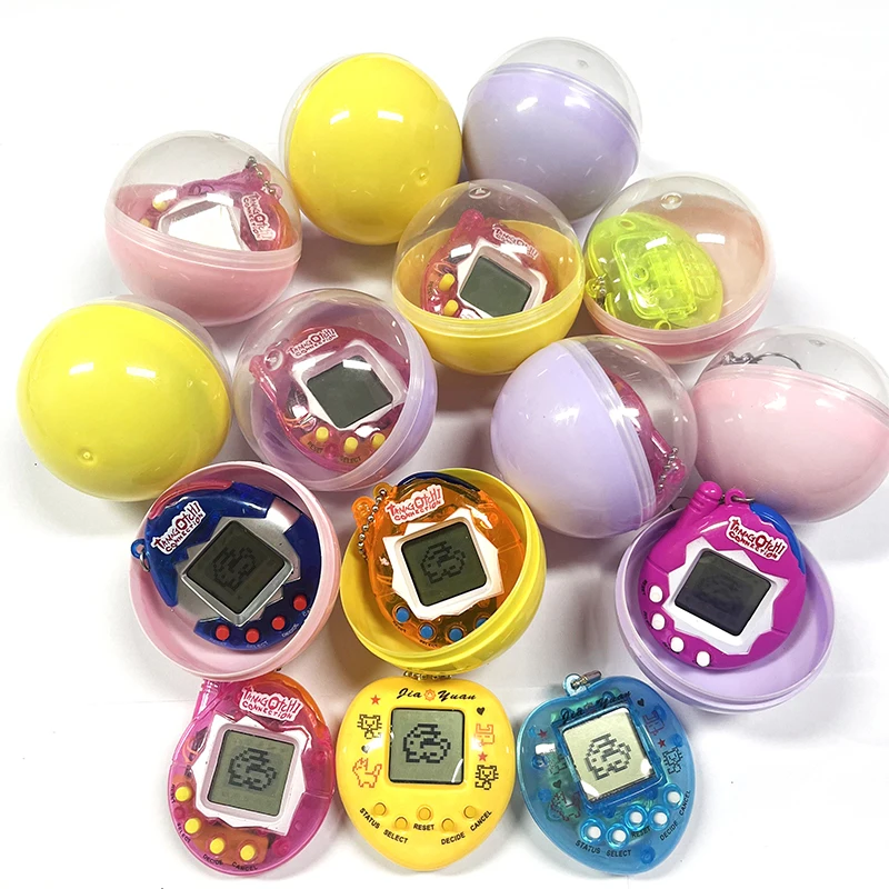 재미있는 마카롱 캡슐 전자 애완 동물 Tamagotchi 90S 향수 49 애완 동물 하나의 가상 사이버 디지털, 애완 동물 픽셀 완구, 1 피스