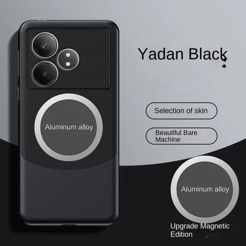 Luxury PU Leather Magnetic Protective Back Cover Case