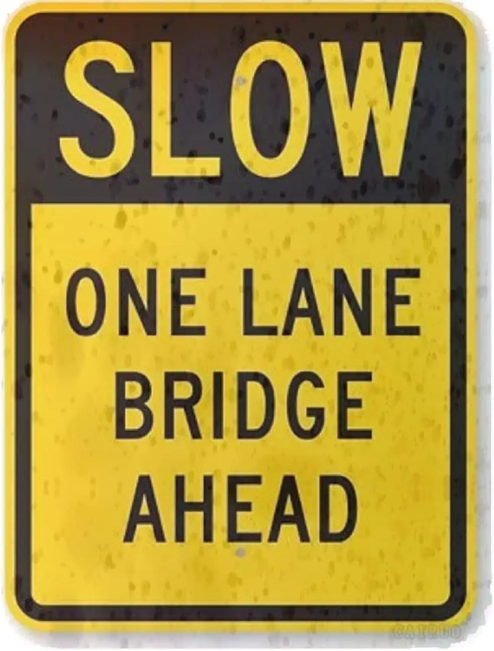 

Оловянный плакат, новый дорожный плакат Slow - One Lane Bridge Ahead, инженерный класс алюминия, металлическая улица, 8x12 дюймов, настенный плакат, ретро, винтажный