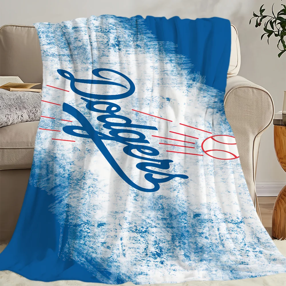 Los Angeles D-Dodgers Blanket Skin friendly comfort warm soft plush blanket suitable sofa living room office bedroom 6