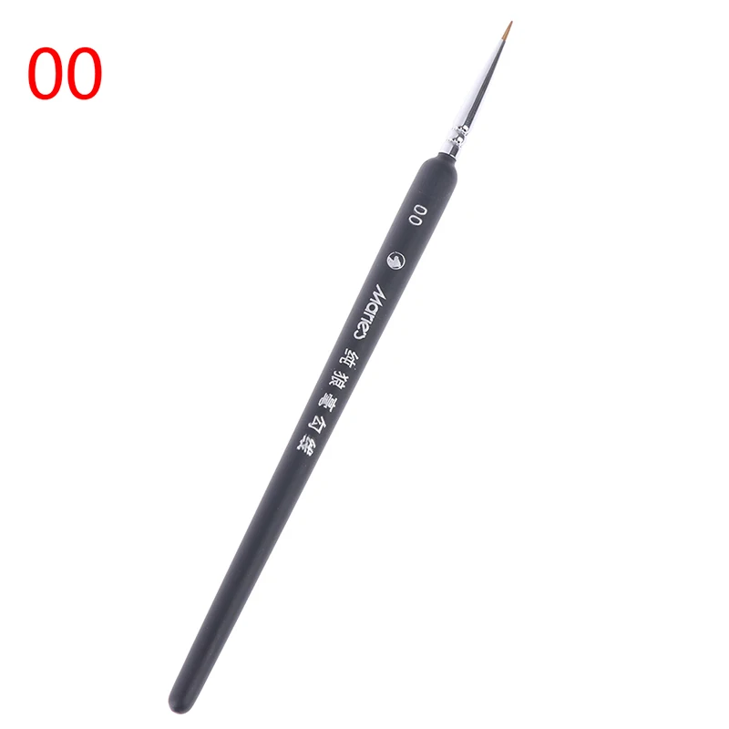 3 Stück Miniatur Pinsel Set profession elle Nylon Pinsel Acryl Malerei dünne Haken Linie Stift Kunst liefert hand bemalt – Detail 4