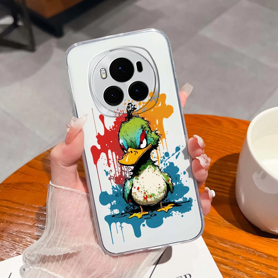 Duck Bow Transparent Silicone Durable Simplicity Bumper Case