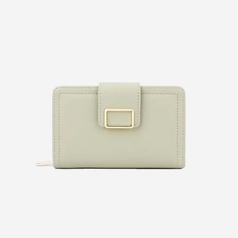 Multiple Card Positions Wallet New Korean Style PU Handheld Bag Solid Color Coin Purse Women Slimwallet 2