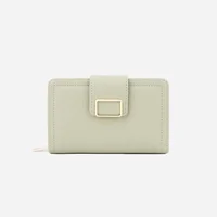 Multiple Card Positions Wallet New Korean Style PU Handheld Bag Solid Color Coin Purse Women Slimwallet 2