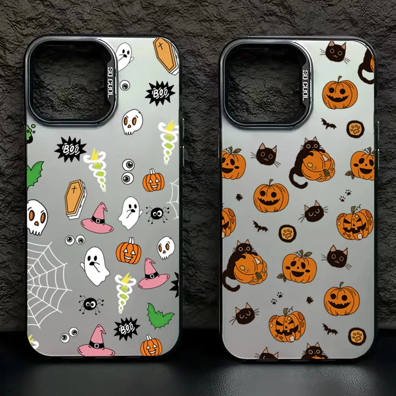 Halloween Pumpkin Cat Phone Case For Xiaomi And Poco Series_voghion.com
