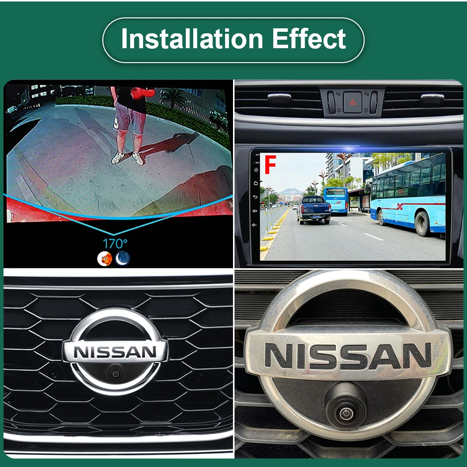 Car Front Camera CCD AHD 1080P Vehicle Car Front View Camera For Nissan Xtrail T30 Tiida Qashqai J10 J11 Pathfinder March Patrol 370Z