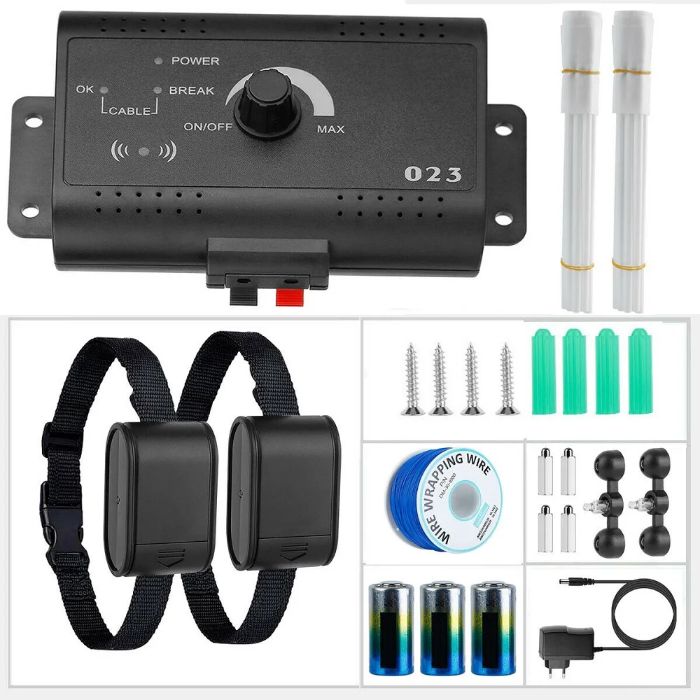 

Waterproof Electric Fence for Pet Dog Safety Training Sound Electric Shock Dogs Collar Dog Fence Containment System Dog Supplies