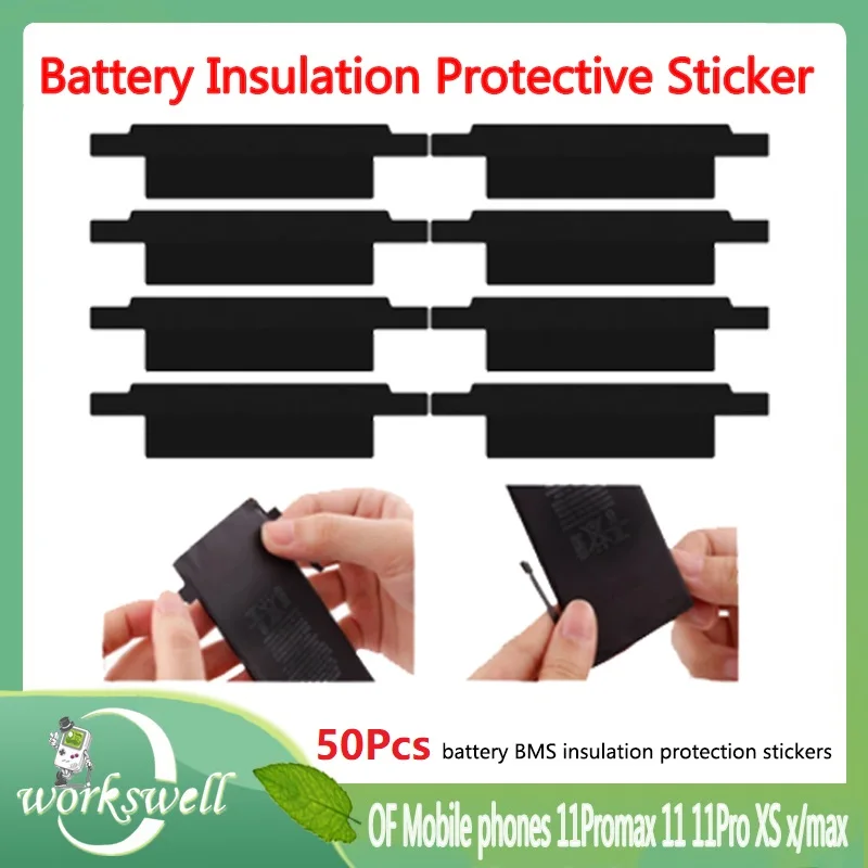 50Pcs Battery Insulation Stickers Insulation Protection Sticker Tape ...