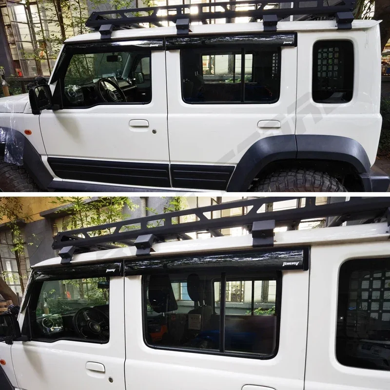 Jimny Window Visor Sun Rain Deflector Windows Rain Guard Weathershield For Suzuki New Jimny 5 Door JC74 XL