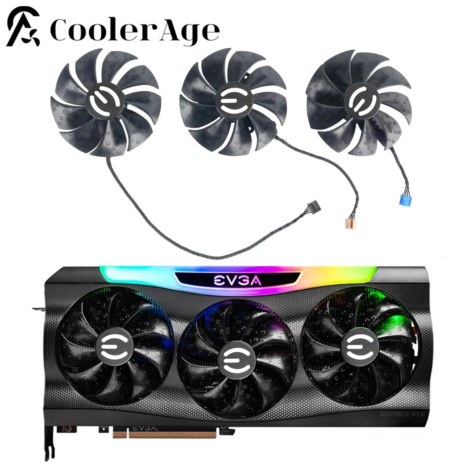 Ventola Della Scheda Video Per Evga Geforce Rtx 3070 3080 3090 3080Ti Ftw3 Ultra Gaming T129215Su Rtx3070 Rtx3080 Rtx3090 Gpu Fan