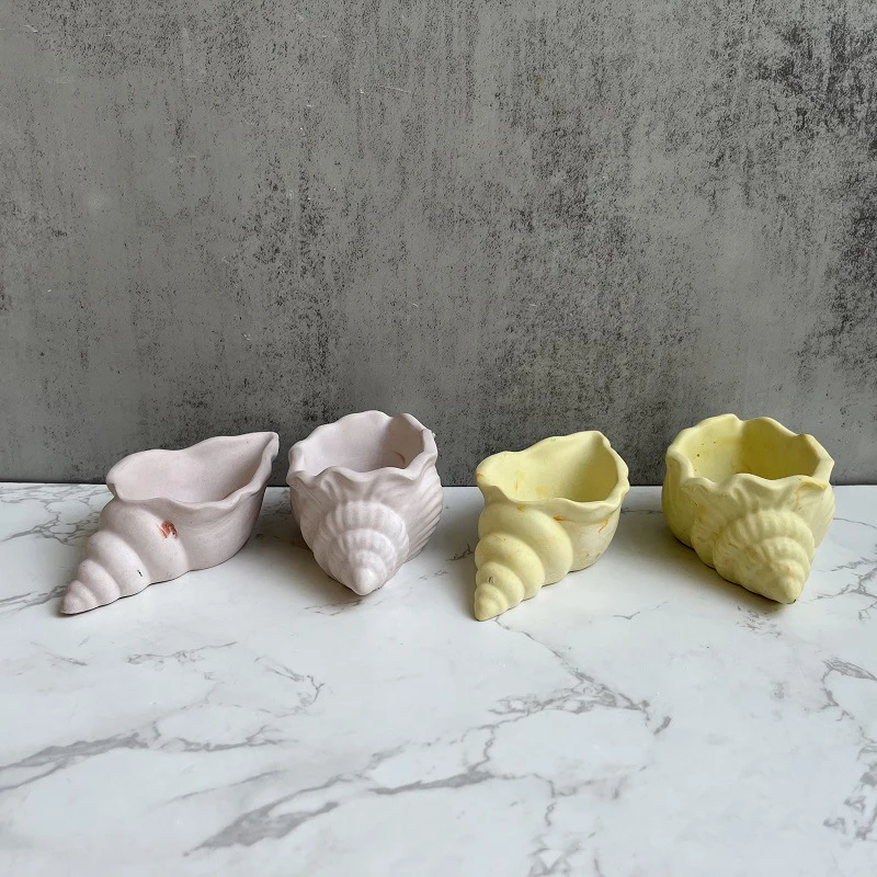 3D Conch Resin Silicone Mould Jewelry Storage Box SeaShell Candle Jar Molds Murex Seashell Soy Wax Mold Beach Decor