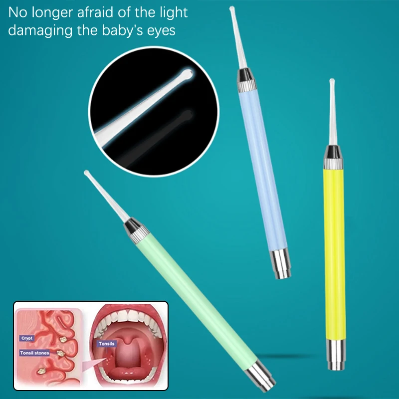 Luminescence Tonsil Stone Removal Ear Wax Remover Tool Mouth Cleaning Care Tools Tonsil Stone Remover Health Care tonsil stone remover