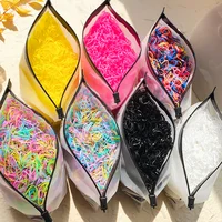500/1000/2000pcs Girls Colourful Disposable Rubber Band Hair Ties Headband Children Ponytail Holder Bands Kids Hair Accessories 5
