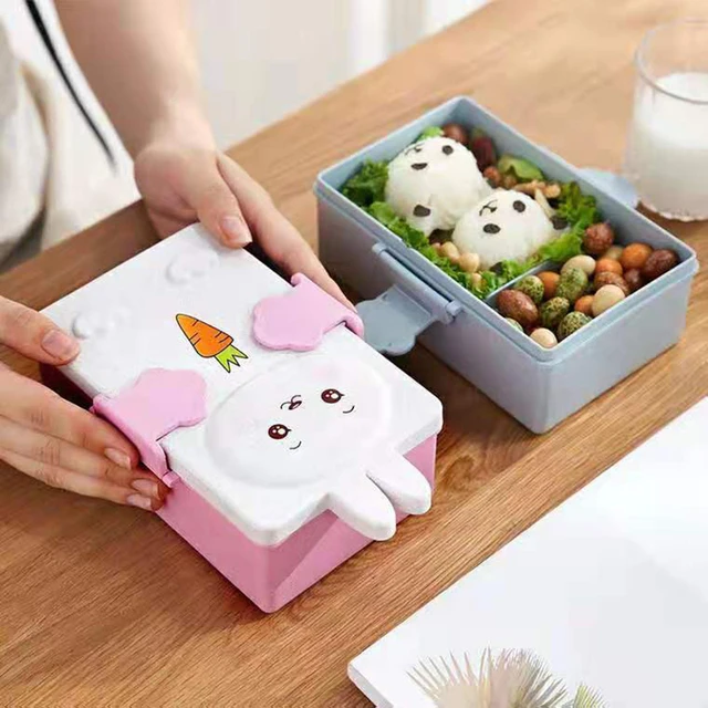 780ml Cute Bento Lunch Box Kawaii for Kid School Children Japanese Style  Kindergarten Children's Bread Sandwich Food Lunch box