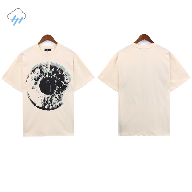 

Abstract Pattern Printing Apricot Who Decides War T-Shirt Summer Style Best Quality Tee Tops Casual Loose T Shirt For Men Women