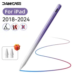 Advanced Palm Rejection Stylus Pen for iPad with Power Display (Gradient Purple)