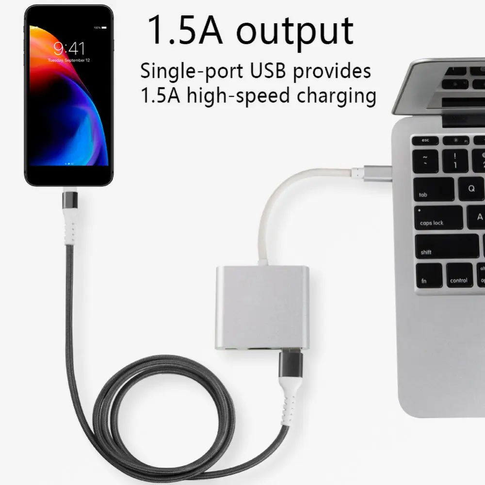 6.6ft Micro Usb/type C To Cable 3in1 Usbc To Hdmi