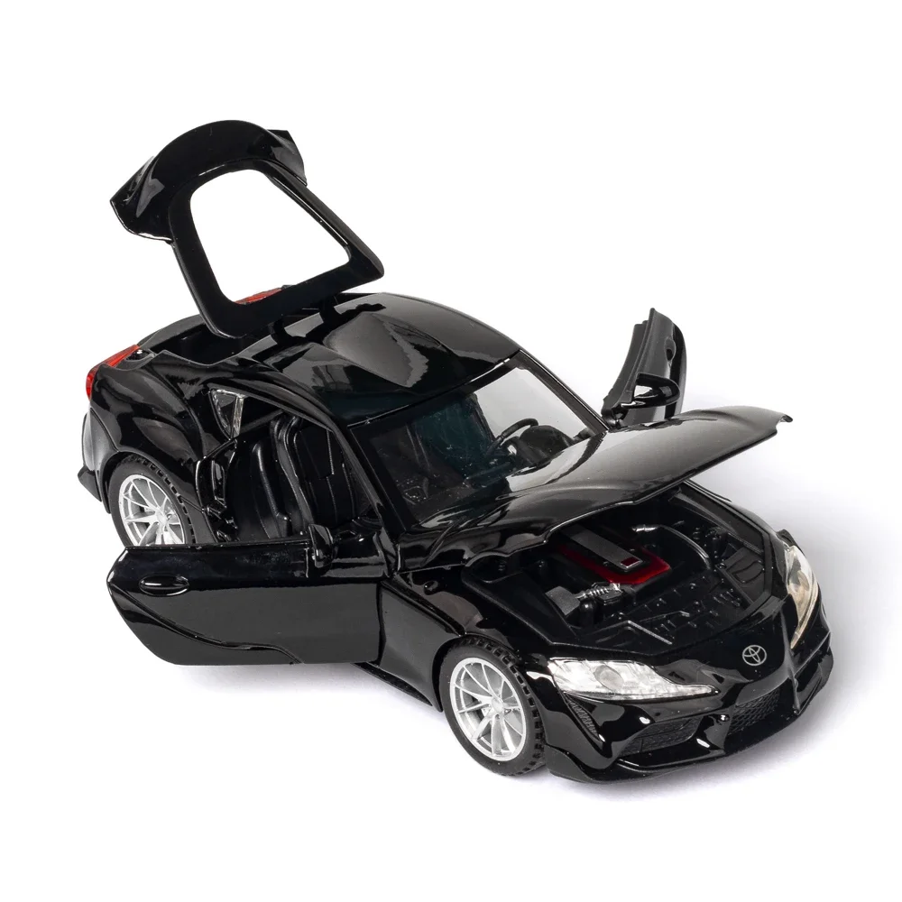 1:32 Toyota GR SUPRA Diecast Alloy Car Model High Simulation Metal Toy With Sound Light Pull Back For Kid Children Collection 3