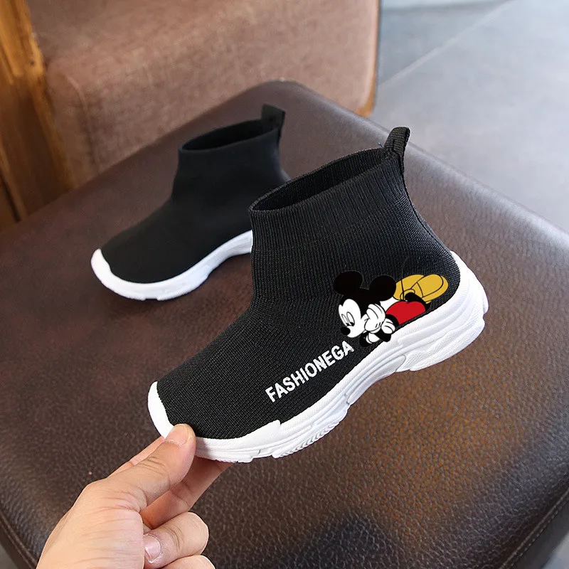 Disney children's cartoon Minnie non-slip soft sole Mickey Mouse casual shoes sports shoes student running