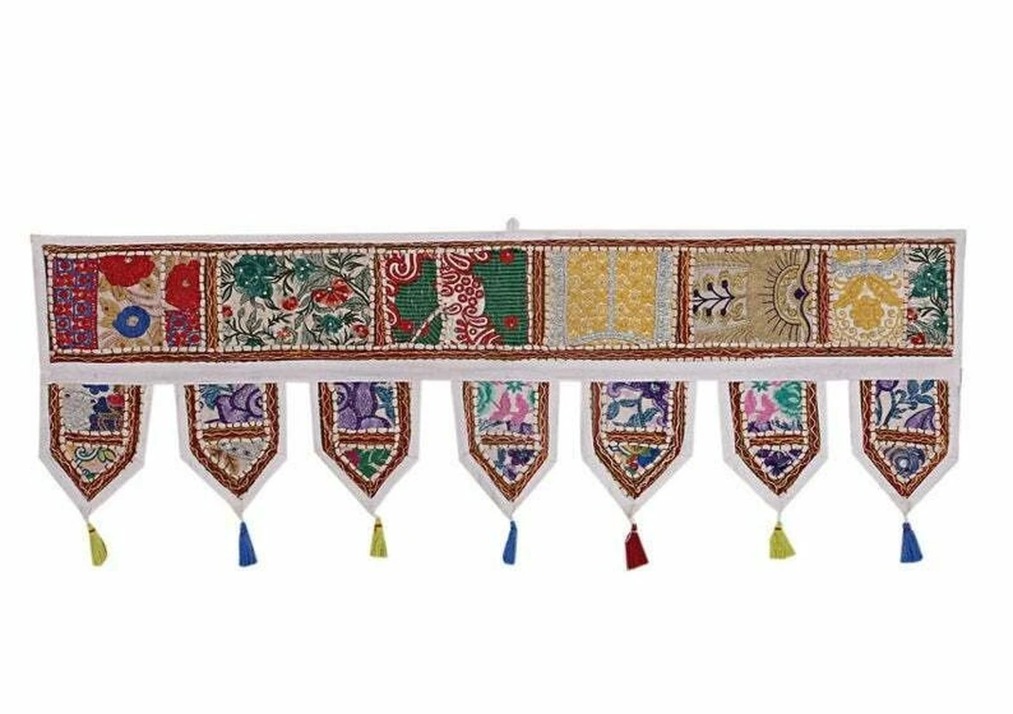 Artiest morgen straal Window Valance Indian Handmade Door Hanging Vintage Embroidered Wall  Tapestry - Tapestry - AliExpress
