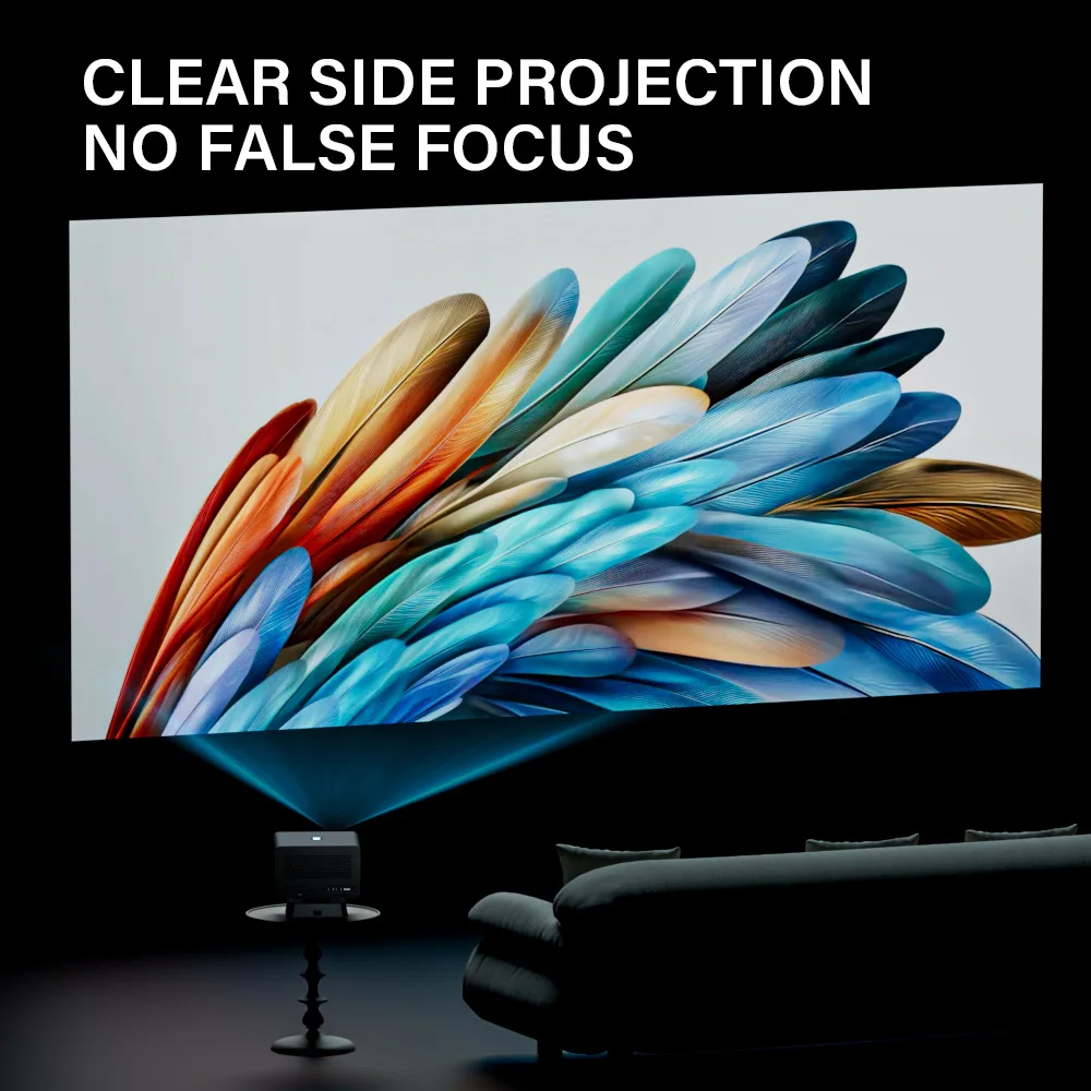 P50 MAX Home LED Gaming Projector HD Supports 4K Blu ray Full Auto Focus TV Video game controller H713 1080P 2+16GB 450 lumens