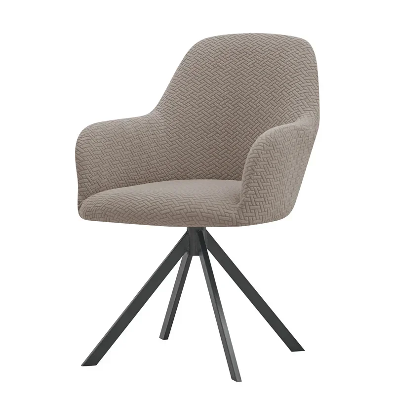 1/2/4/6pcs Jacquard High Arm Dining Chair Covers Elastic Office Chair Cover Stretch Hotel Bar Chairs Seat Slipcover Living Room