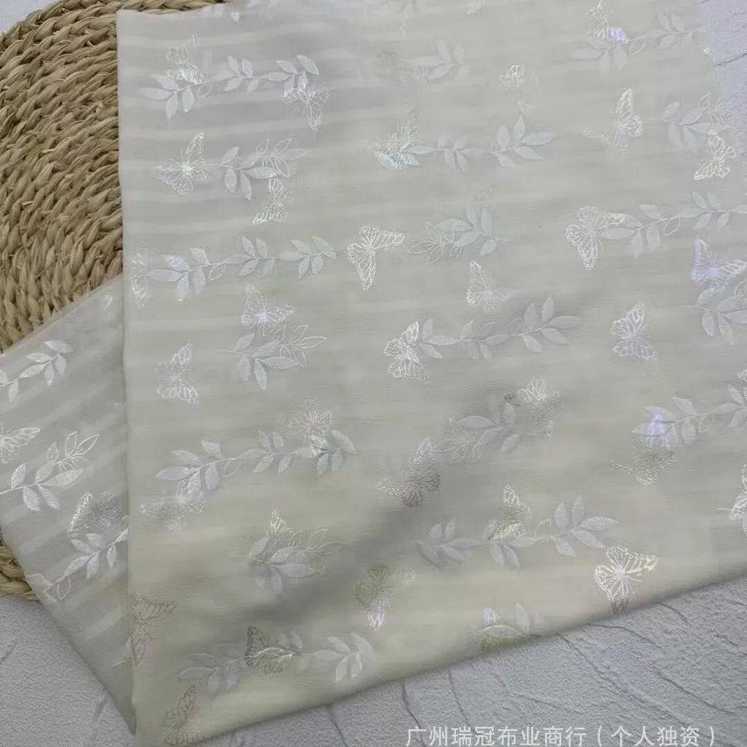 새로운 가을 컬렉션 멀티 디자인 자수 골드 스탬핑 반투명 원단 자외선 차단 패셔너블 자수 마...