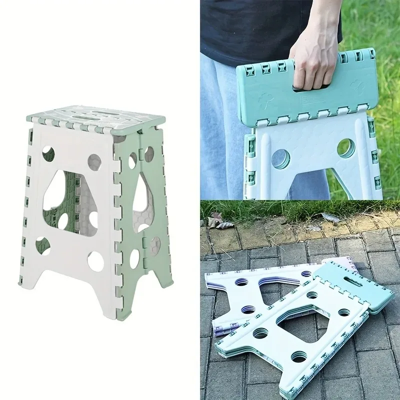 Foldable Stool Living Room Folding Pedal Pedal Folding Chair Portable Fishing Plastic Chair Household Foot folding stool folding chair