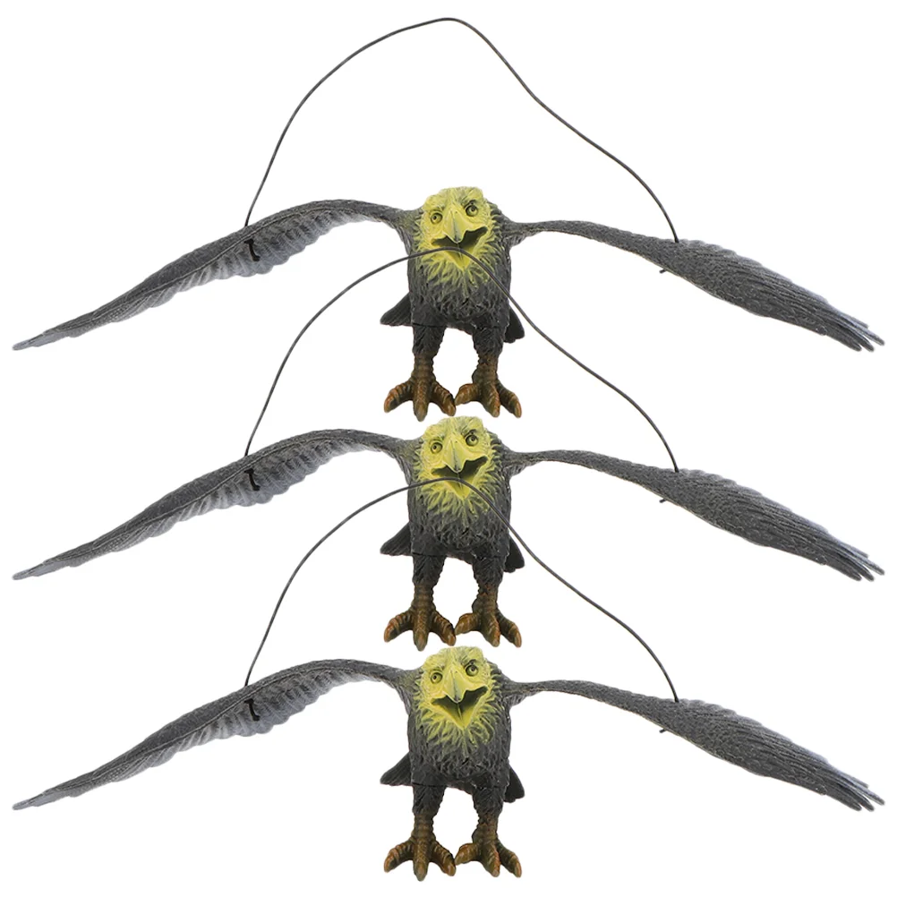 

3pcs Bird Deterrent Garden Yard Hanging Bird Deterrent Eagle Ornament Outdoor Eagle Decoration