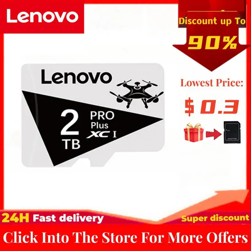 Scheda Di Memoria Lenovo Class 10 2Tb 1Tb 512Gb 256Gb 128Gb Sd Card Micro Tf Sd Card 64Gb Flash Sd Memory Card Per Fotocamera Del Telefono Drone