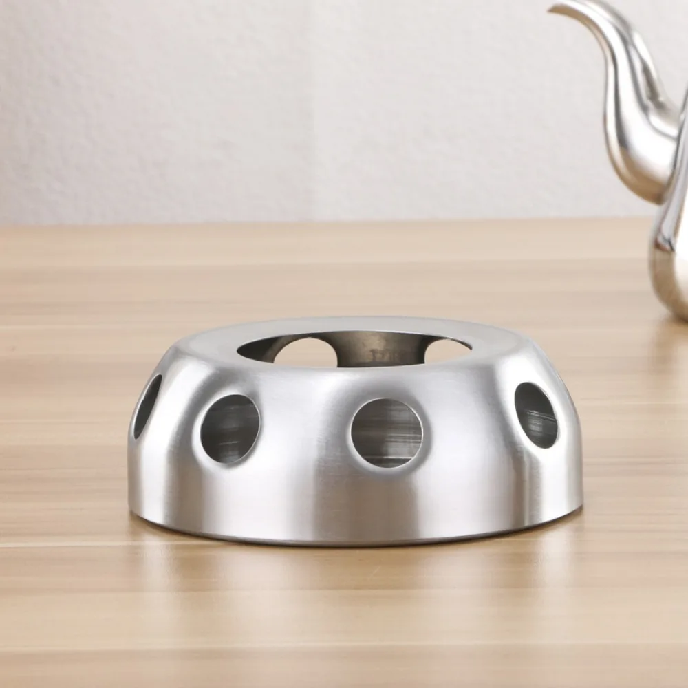 Teapot Warmer Hollow Teaware Round Teapot Stove Stainless Steel Base Heater teapot warmers