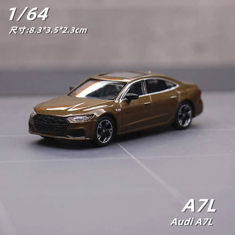 JKM 1:64 AUDI A7 2022 Alloy Car Diecasts Toy Vehicles Car Model