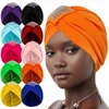 Women Luxury Rhinestone Deco Turban Hat Cross Elastic African Wrap Head Headgear Headtie Muslim Hijab Scarf Turbante Mujer 1