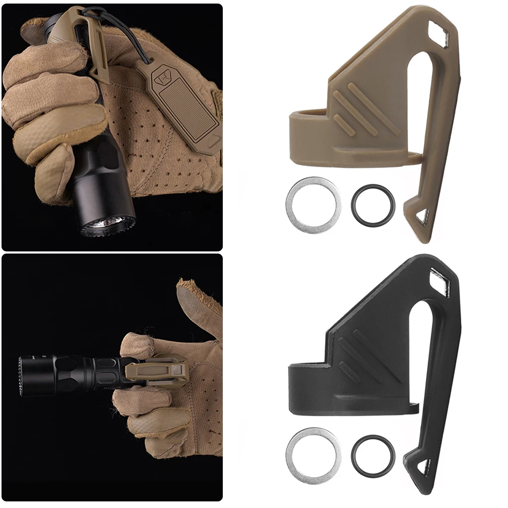 Tactical Flashlight Holder Multifunction Portable Flashlight Clip Lamp Fixing Brackets Tactical Equipment Accessories