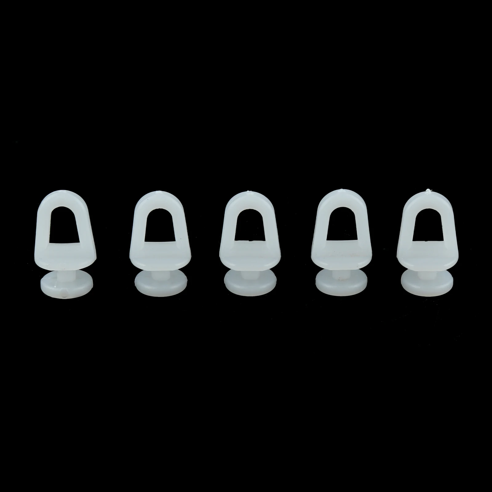 PRETYZOOM 50 Ganci Per Tende Heavy Duty - Rulli Scorrevoli Per Binari Da Soffitto, Bianchi - Foto 2