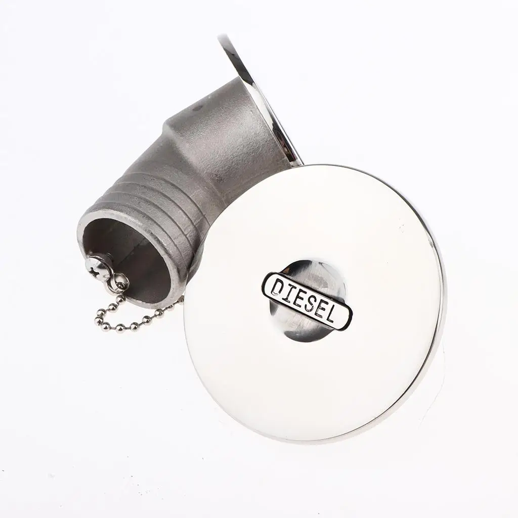 Boat Deck Fill/Filler Keyless Cap - 1-1/2 Inch (38mm) 316 Stainless Steel